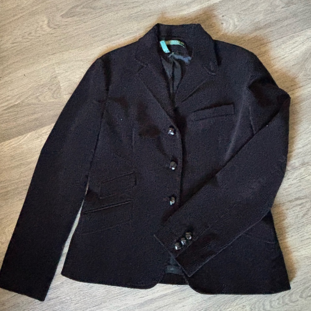 Ralph Lauren Vintage Elegant Black velvet Women's Blazer size M